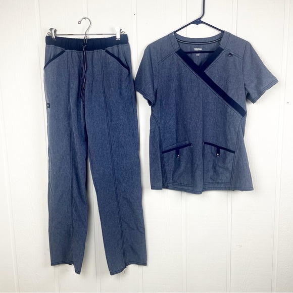 ScrubStar Scrub Set Nurse CNA Medical Healthcare Scrubs Size Small - Picture 1 of 6